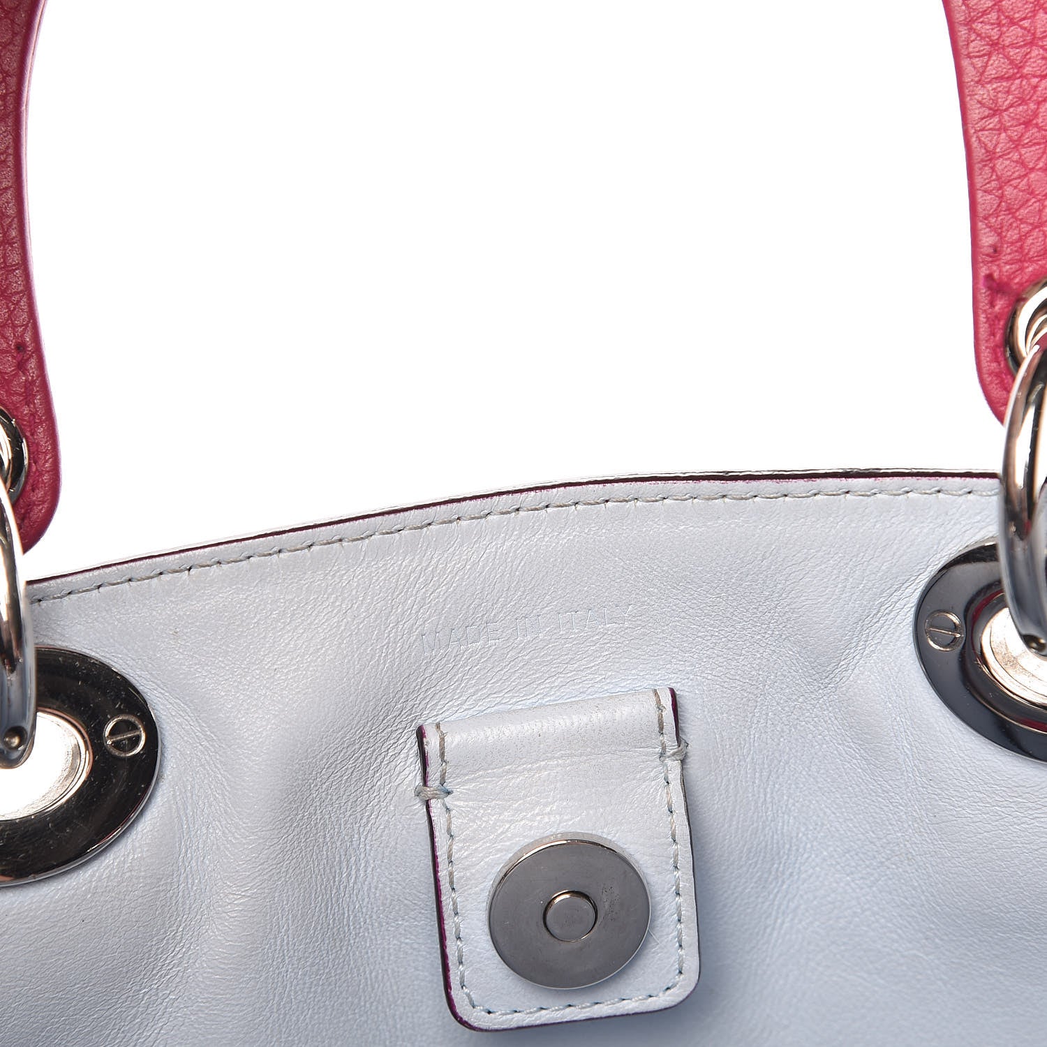 Christian Dior Calfskin Medium Diorissimo Bag Toxic Purple 9 of 21