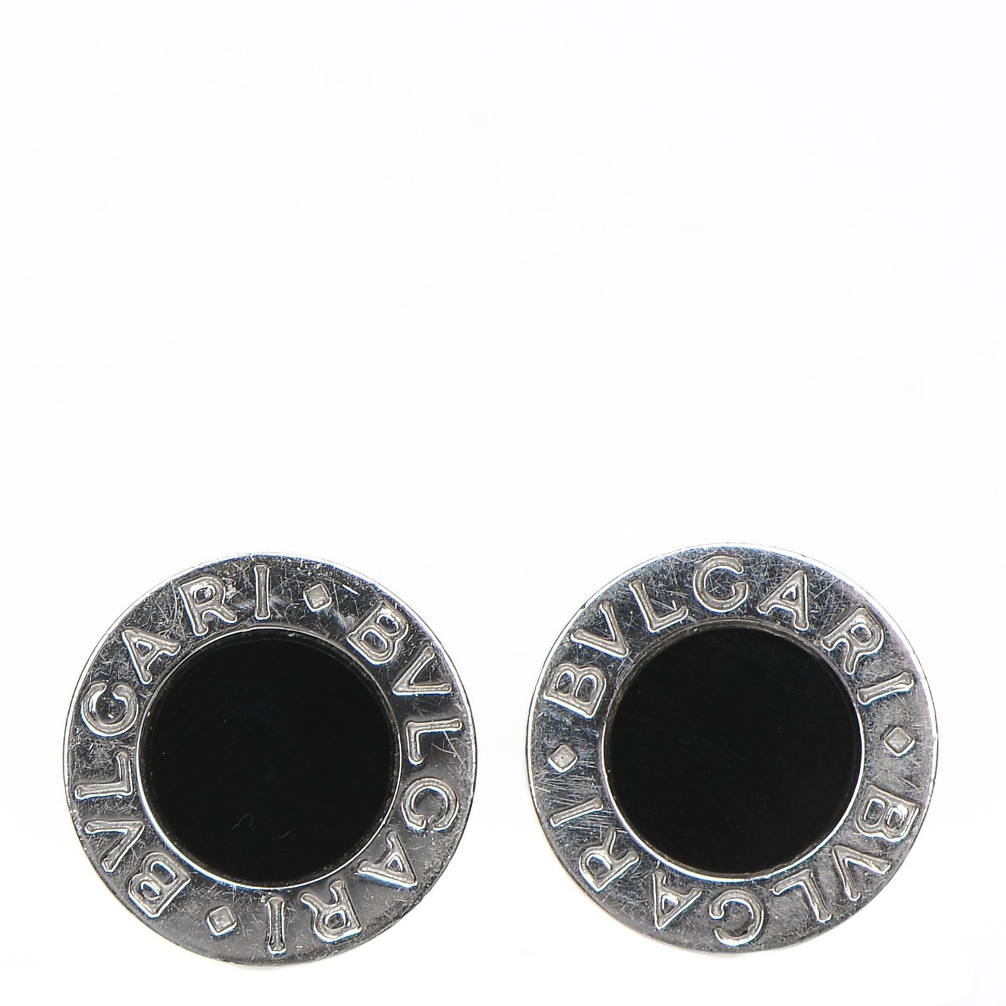 18K White Gold Black Onyx BVLGARI BVLGARI Stud Earrings