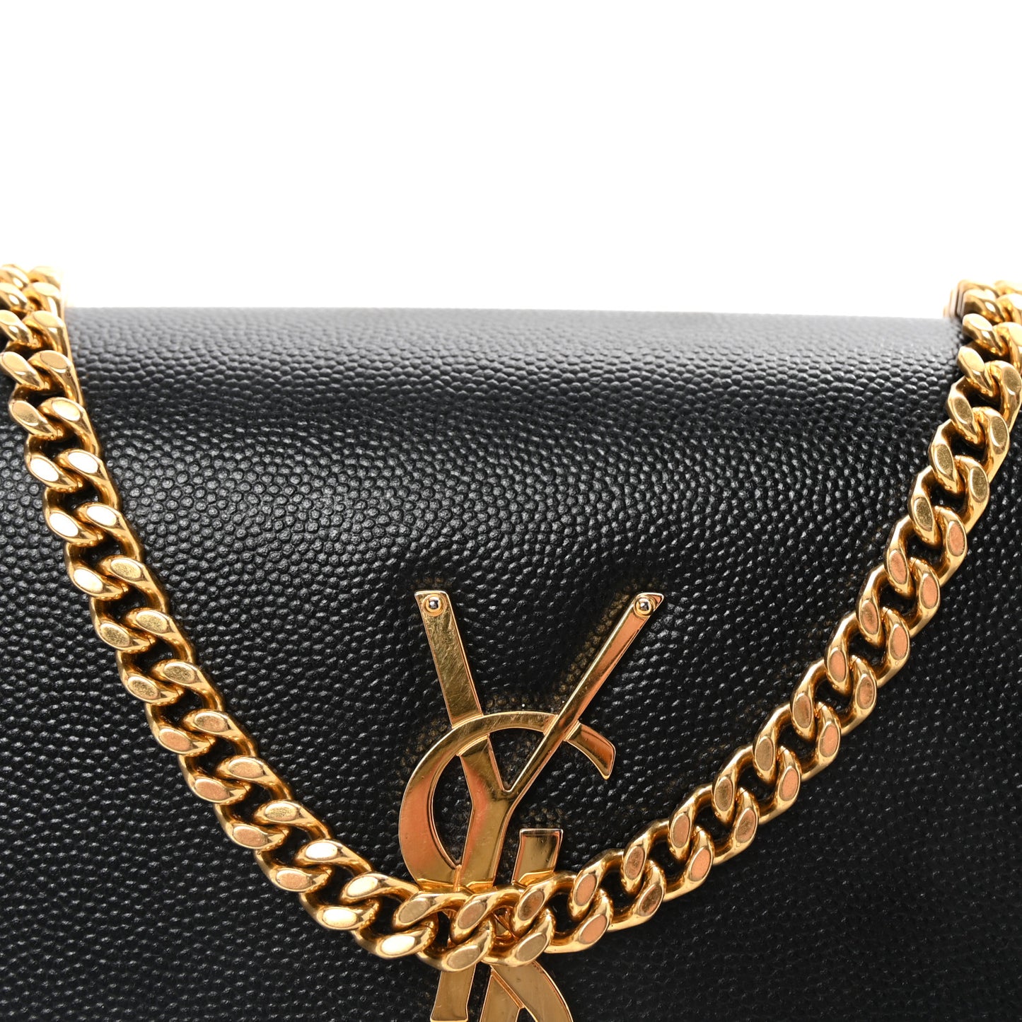 Grain De Poudre Small Monogram Kate Satchel Black