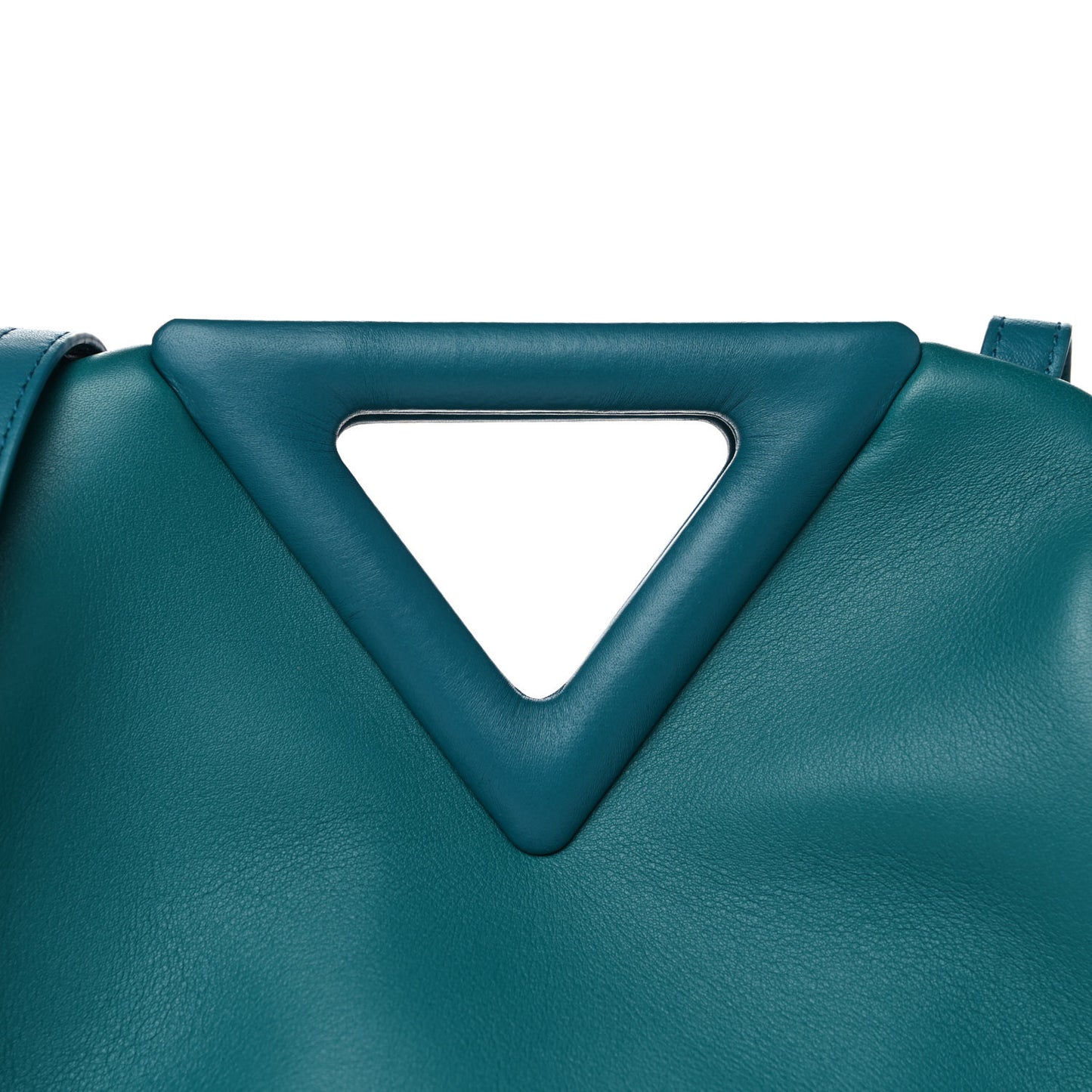 Calfskin Small The Point Triangle Bag Mallard