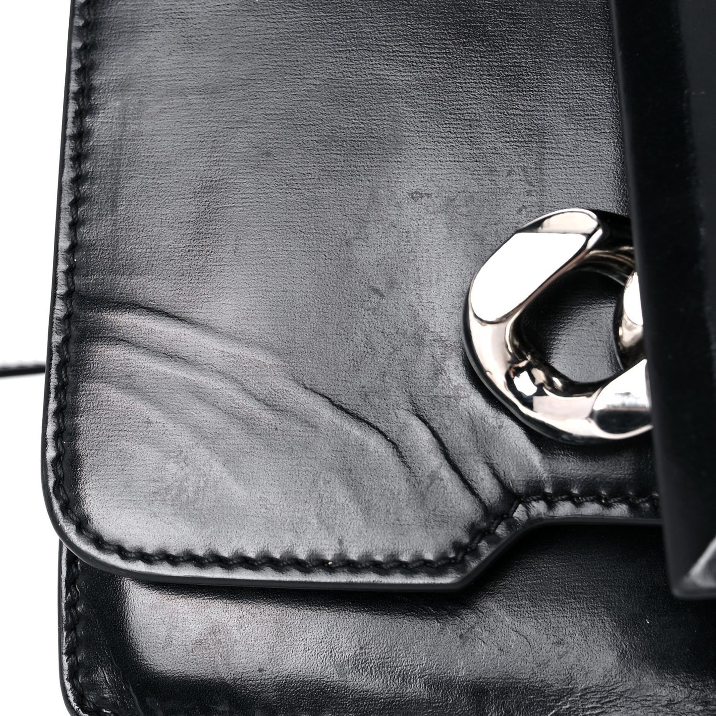 Calfskin Infinity Flap Bag Black