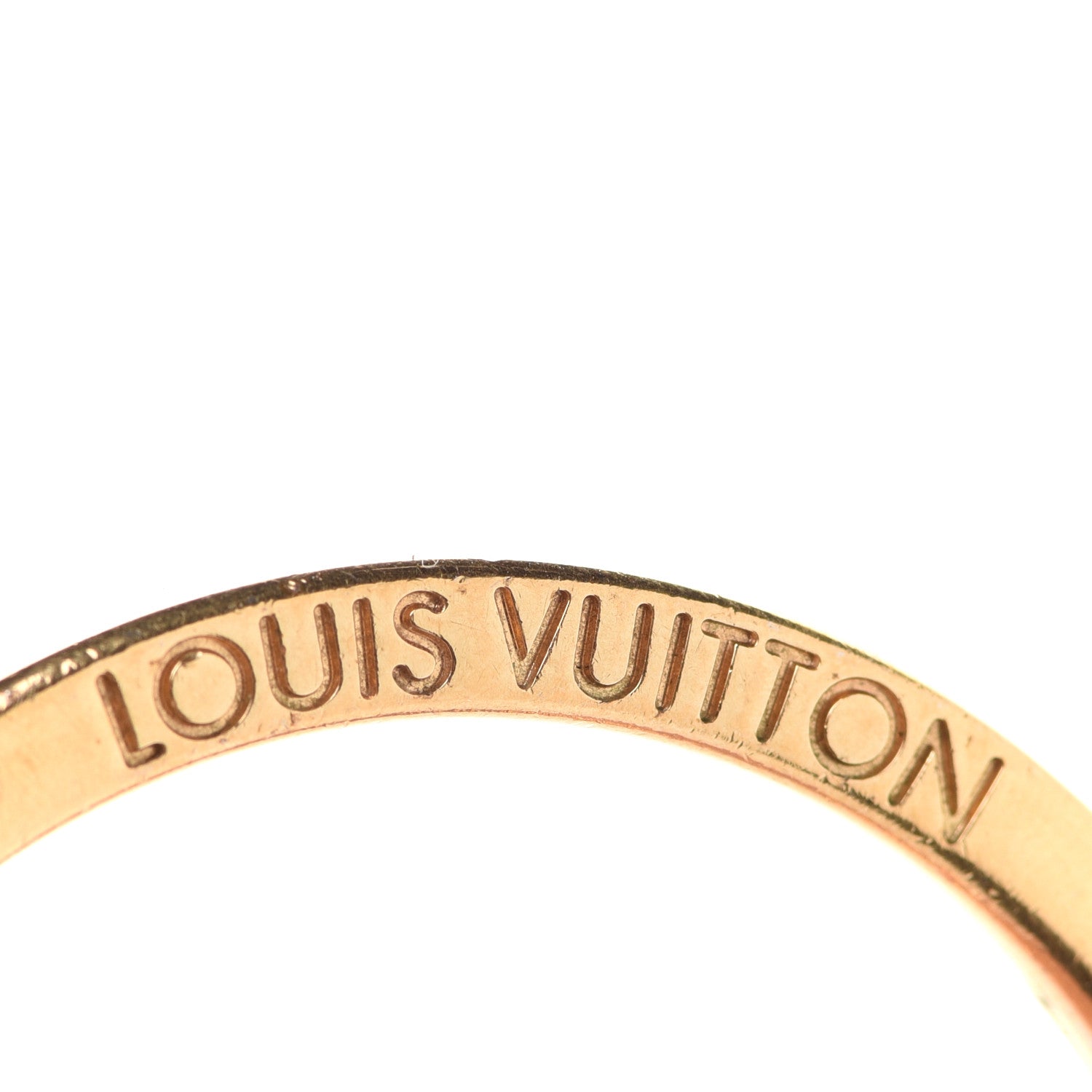 Louis Vuitton Key Ring Gold Red 4 of 6