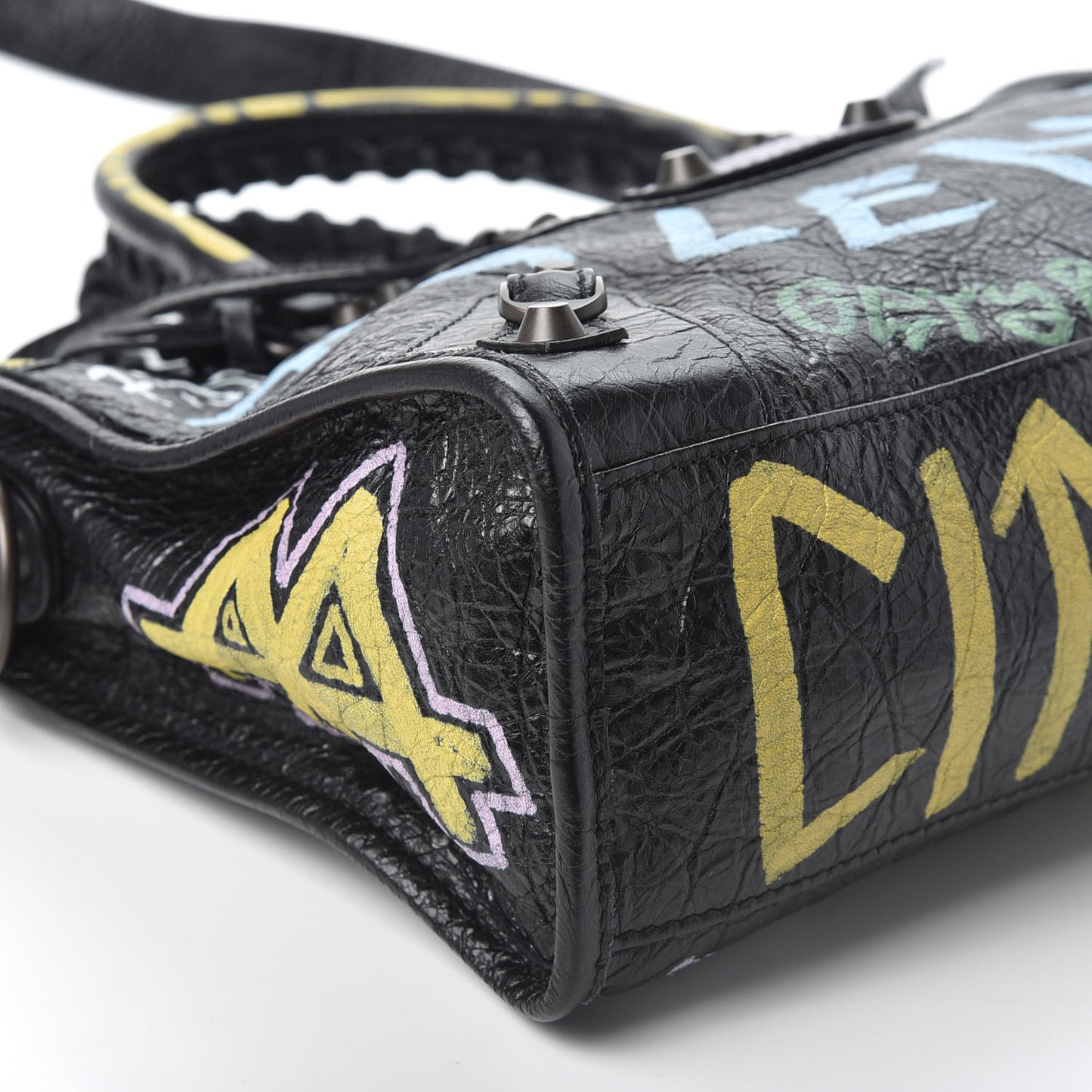 Agneau Graffiti All Over Classic Hardware S City Black Multicolor