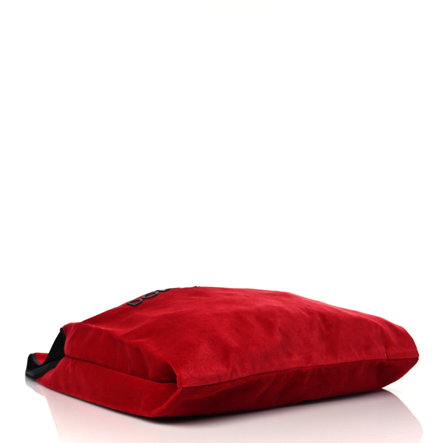Dolce & Gabbana Velvet Logo Market Shopping Bag Red 4 of 8