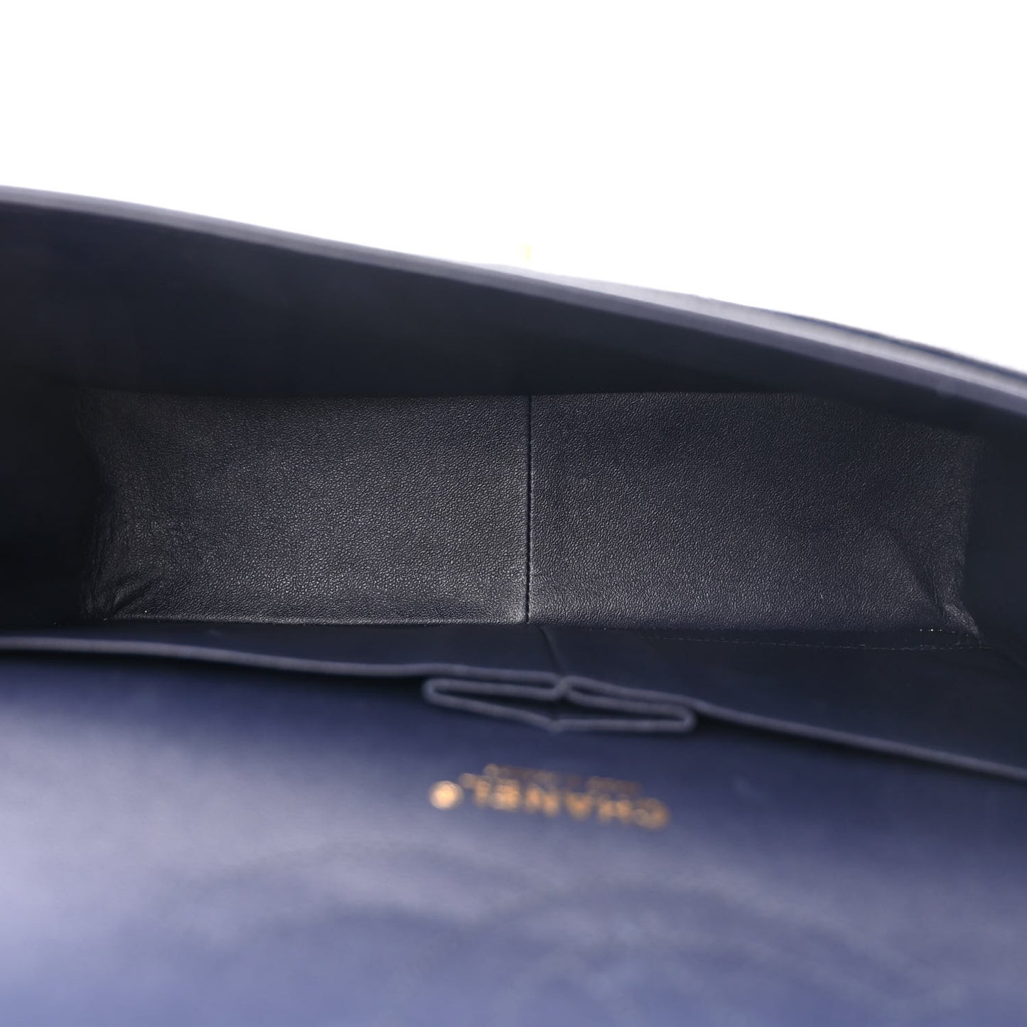 Caviar Quilted Jumbo Double Flap Navy Blue