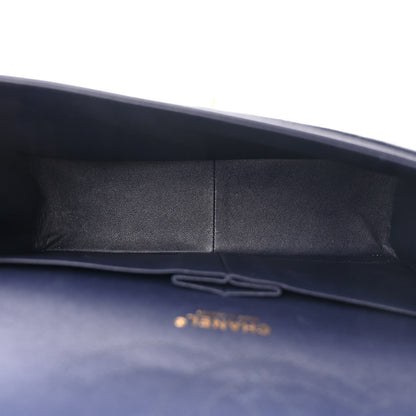 Chanel Caviar Quilted Jumbo Double Flap Navy Blue 5 of 12