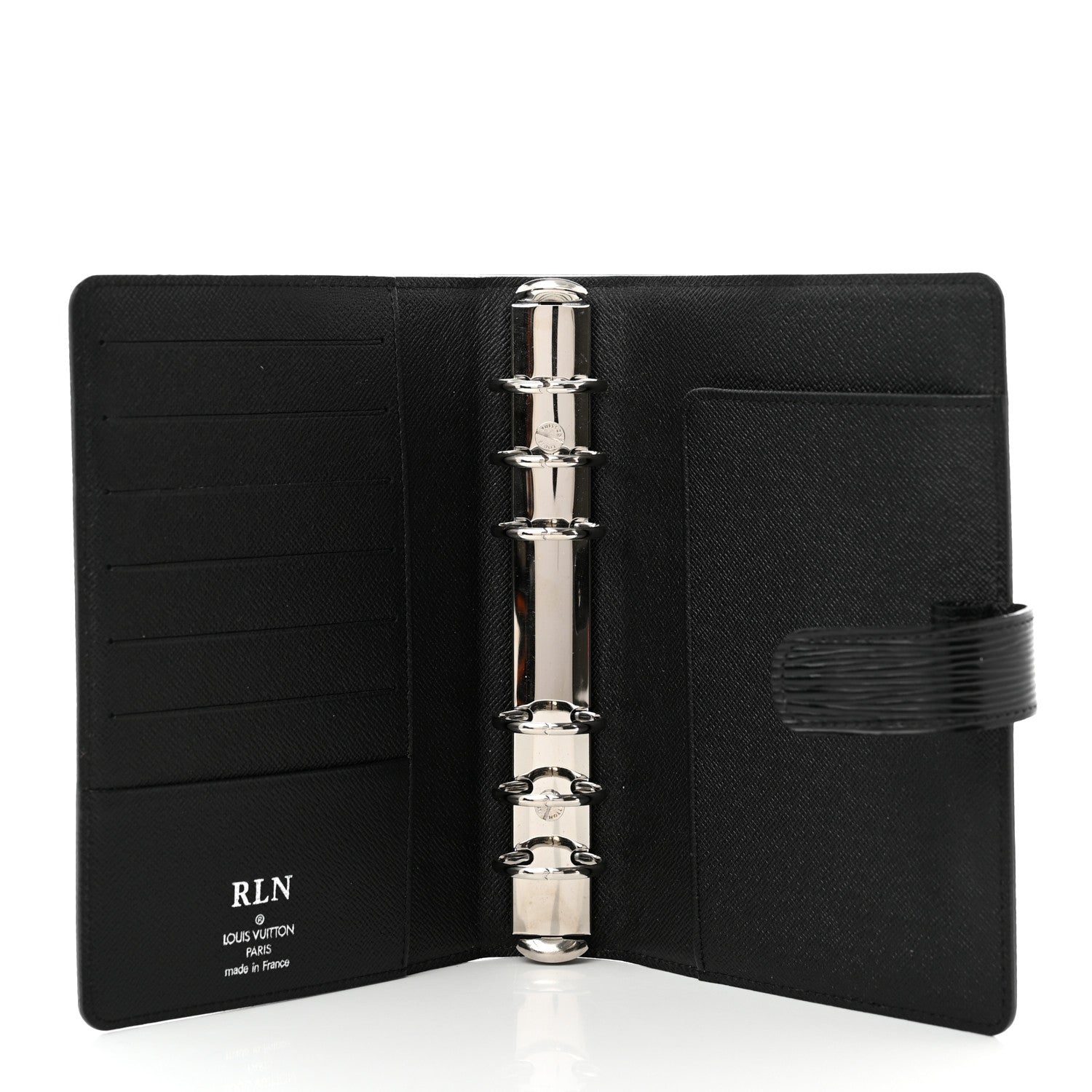 Louis Vuitton Epi Medium Ring Agenda Cover Black 5 of 6