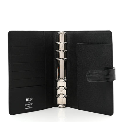Louis Vuitton Epi Medium Ring Agenda Cover Black 5 of 6