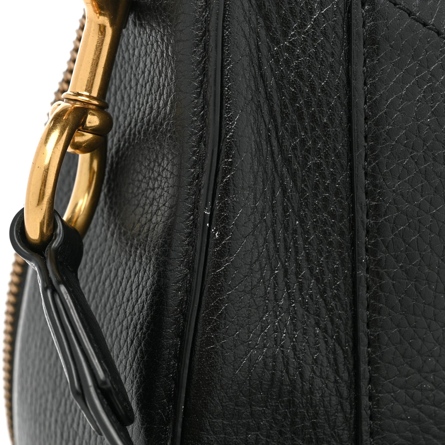 Pebbled Calfskin Recruit Nomad Crossbody Black