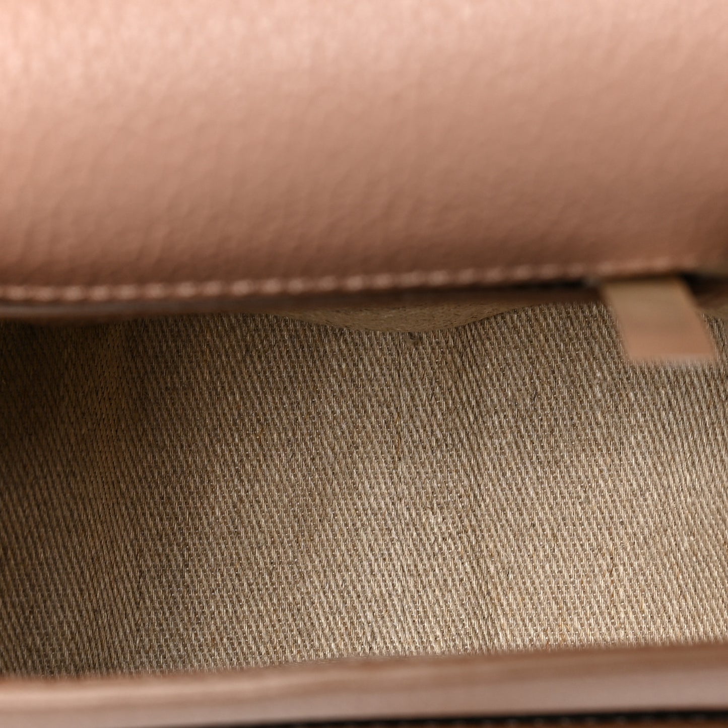 Grained Calfskin Small Marcie Saddle Bag Wood Rose