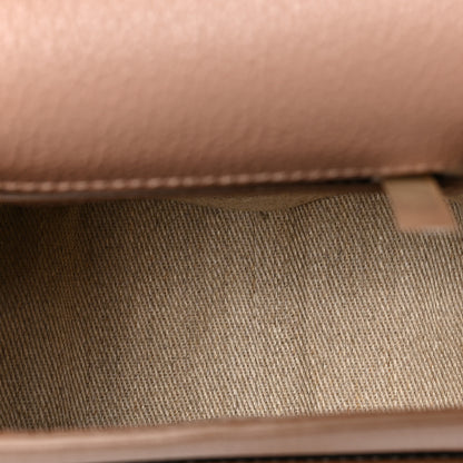 Chloe Grained Calfskin Small Marcie Saddle Bag Wood Rose 5 of 8