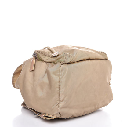 Prada Nylon Vela Mini Cinch Backpack Beige 4 of 9
