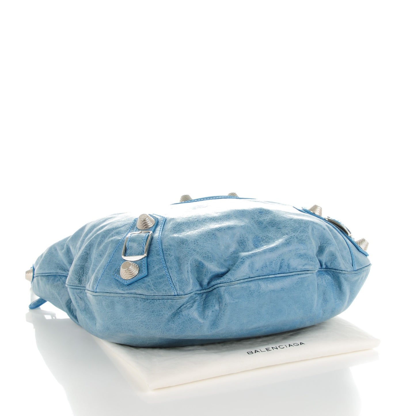 Chevre Giant 21 Silver Hardware Hobo Aquamarine
