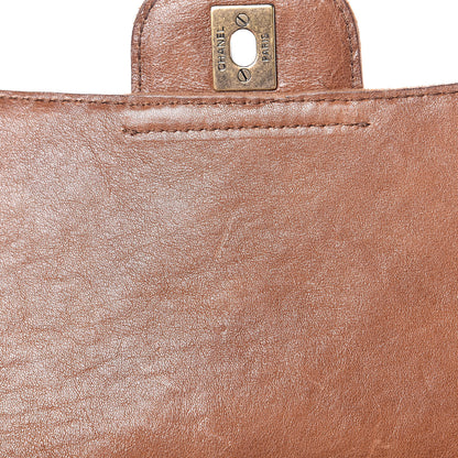 Chanel Calfskin Stitched Large Vintage Flap Brown 8 of 13