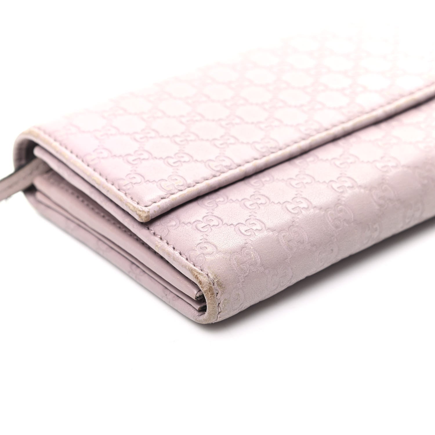 Gucci Soft Microguccissima Dice Chain Wallet Mauve 7 of 11