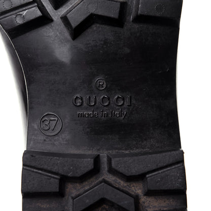 Gucci Rubber Monogram Rain Boots 37 Black 8 of 8