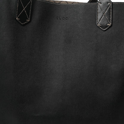 Gucci GG Supreme Monogram Large Reversible Tote Beige Black 12 of 14
