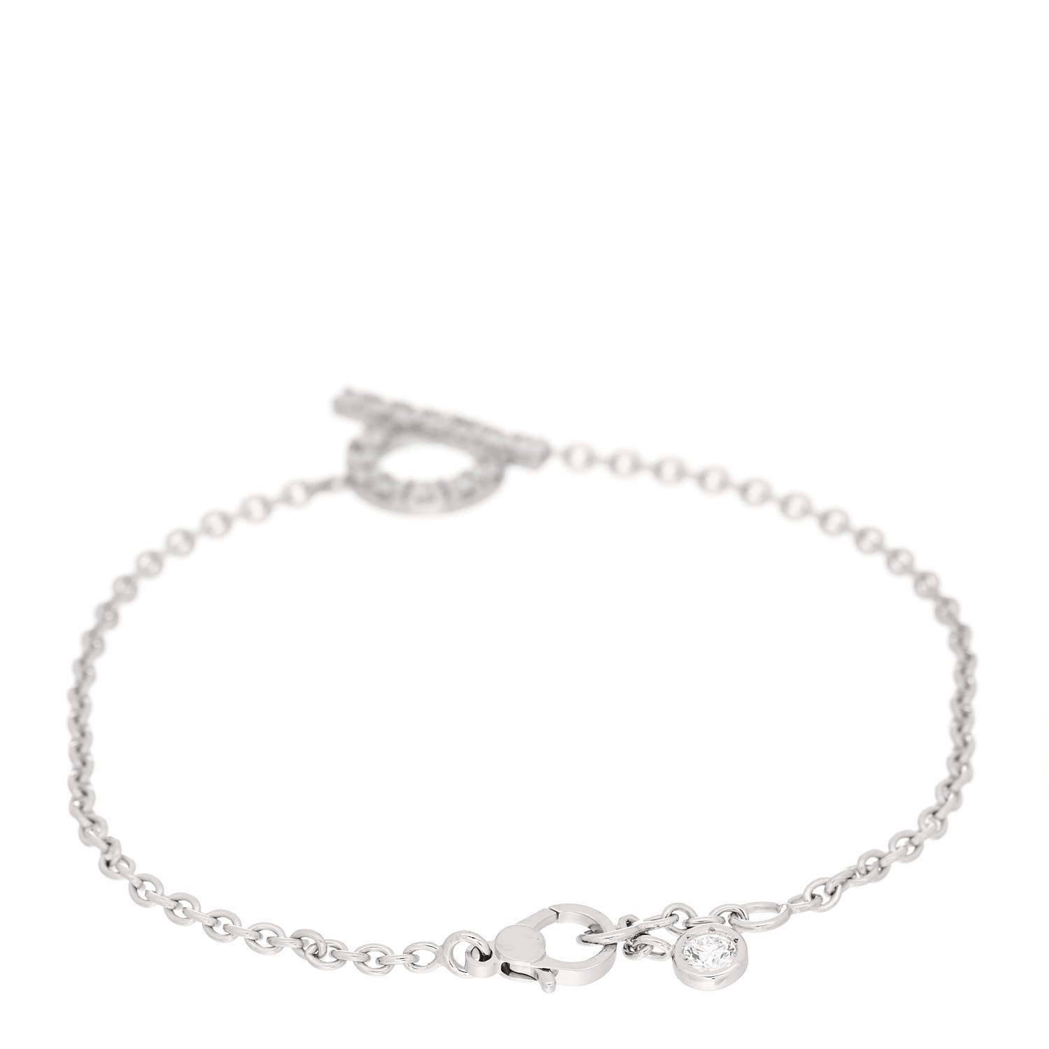 Hermes 18K White Gold Diamond Finesse Bracelet ST 2 of 4