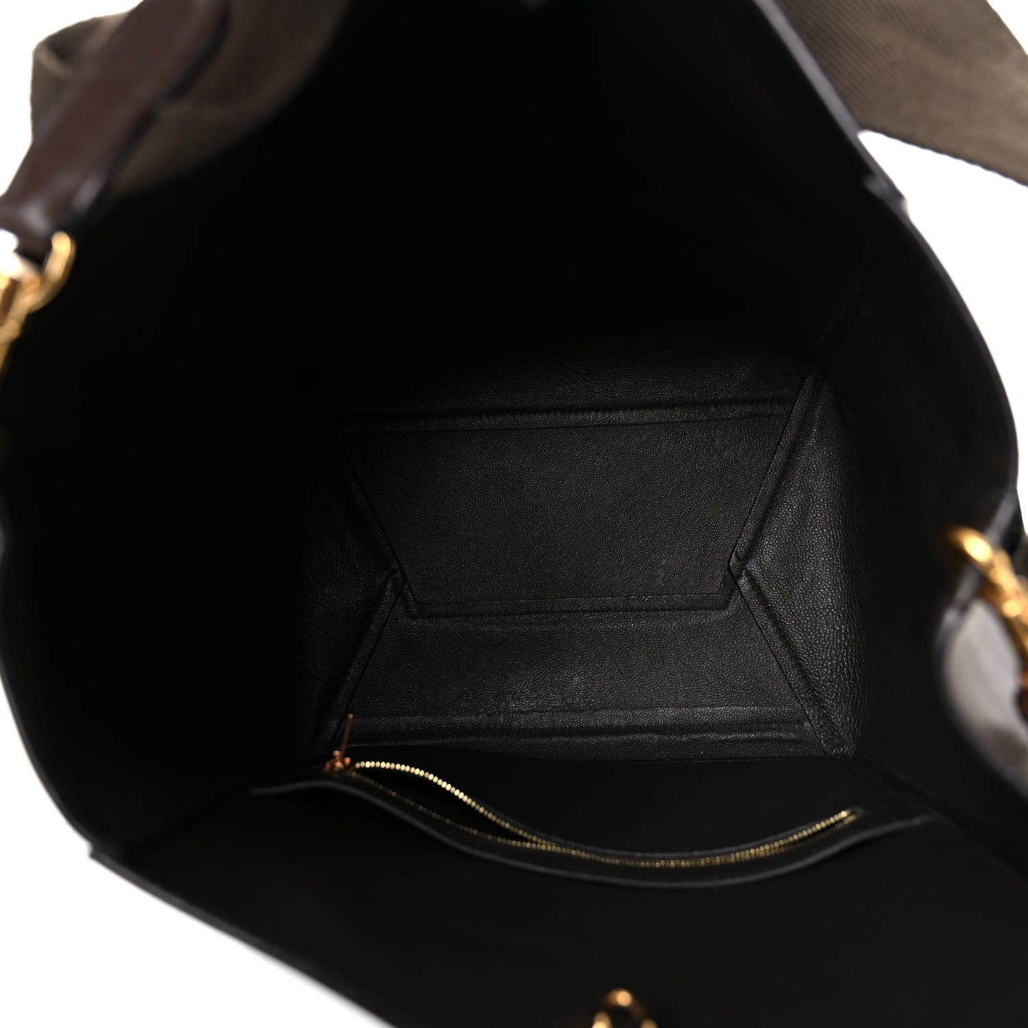 Celine Supersoft Calfskin Sangle Bucket Bag Wood 5 of 24