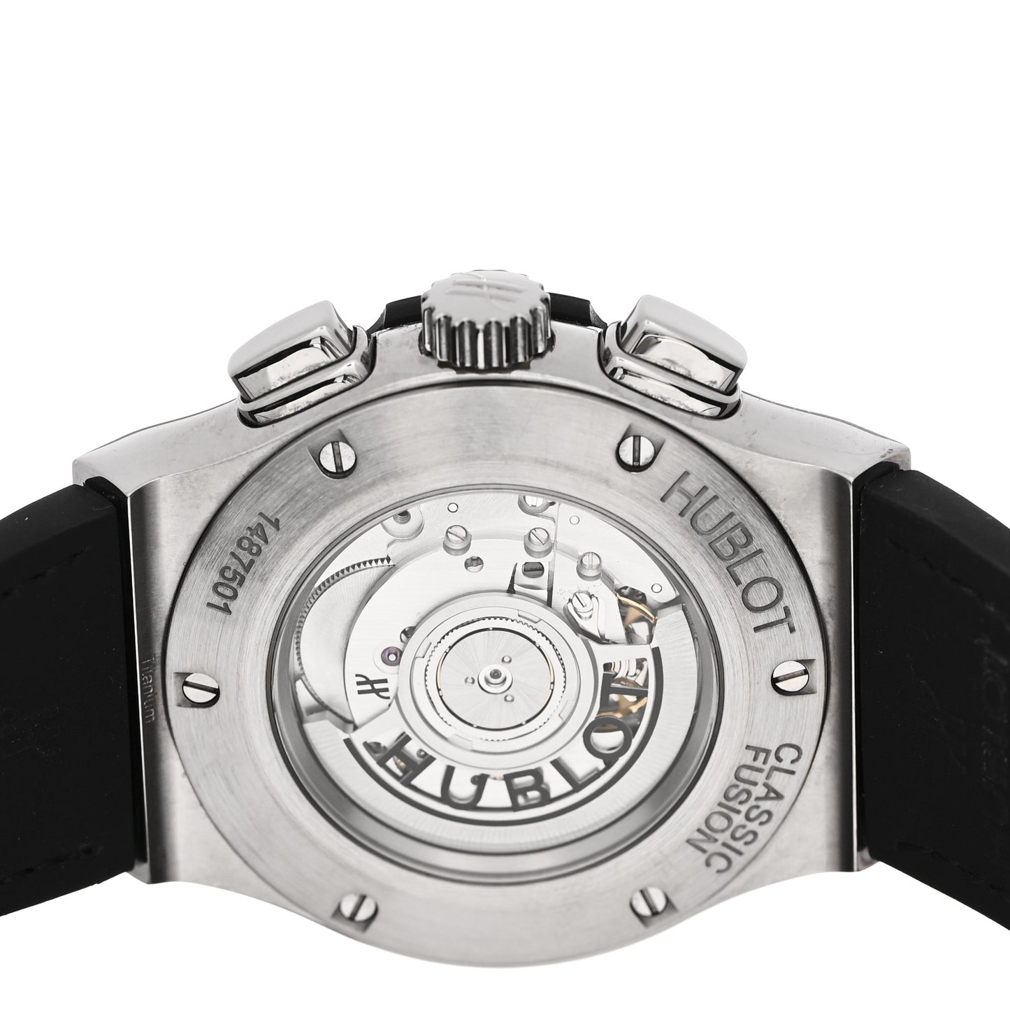 Titanium Alligator 42mm Classic Fusion Chronograph Automatic Watch Black 541.NX.1171.RX