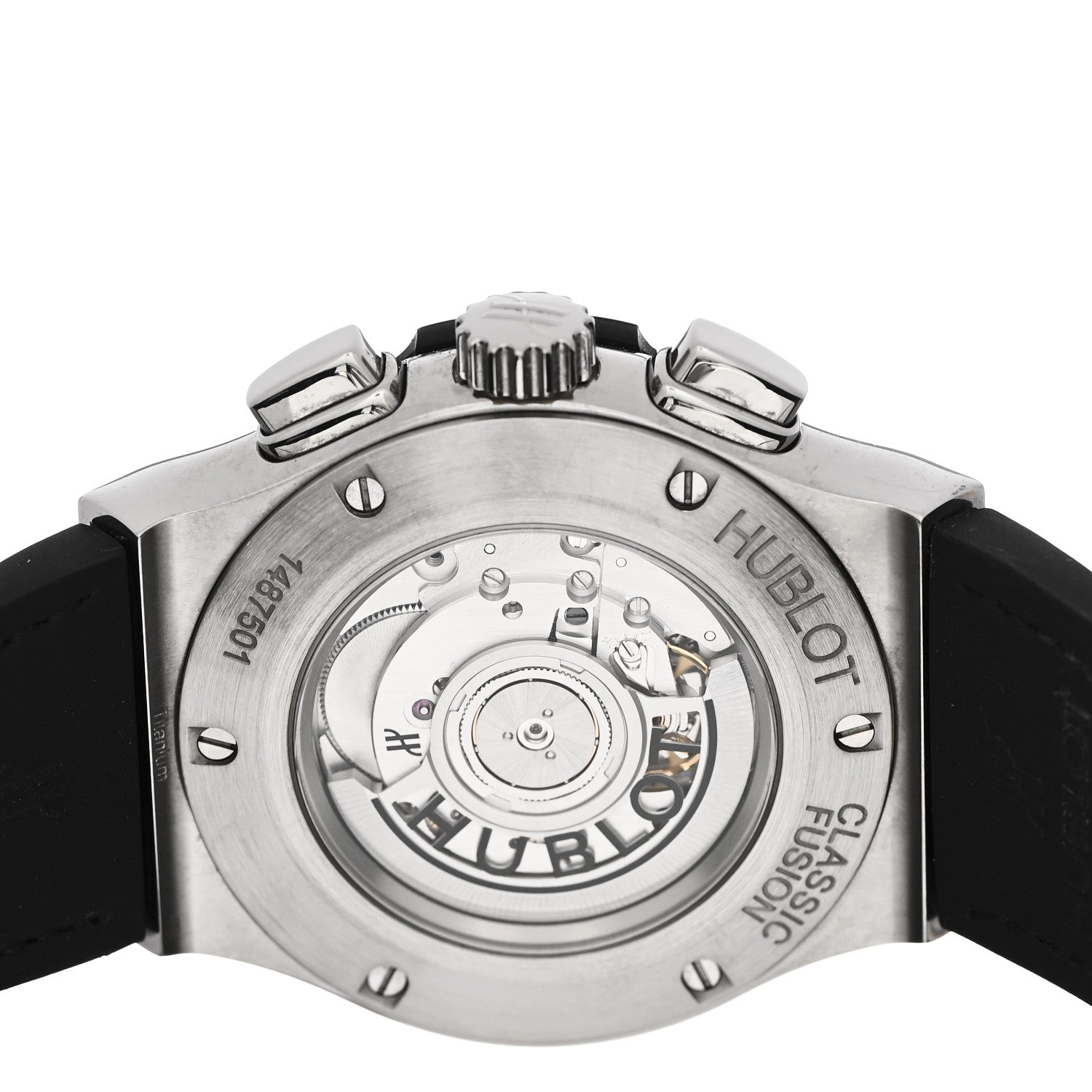 Hublot Titanium Alligator 42mm Classic Fusion Chronograph Automatic Watch Black 541.NX.1171.RX 4 of 4