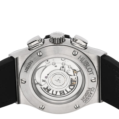 Hublot Titanium Alligator 42mm Classic Fusion Chronograph Automatic Watch Black 541.NX.1171.RX 4 of 4