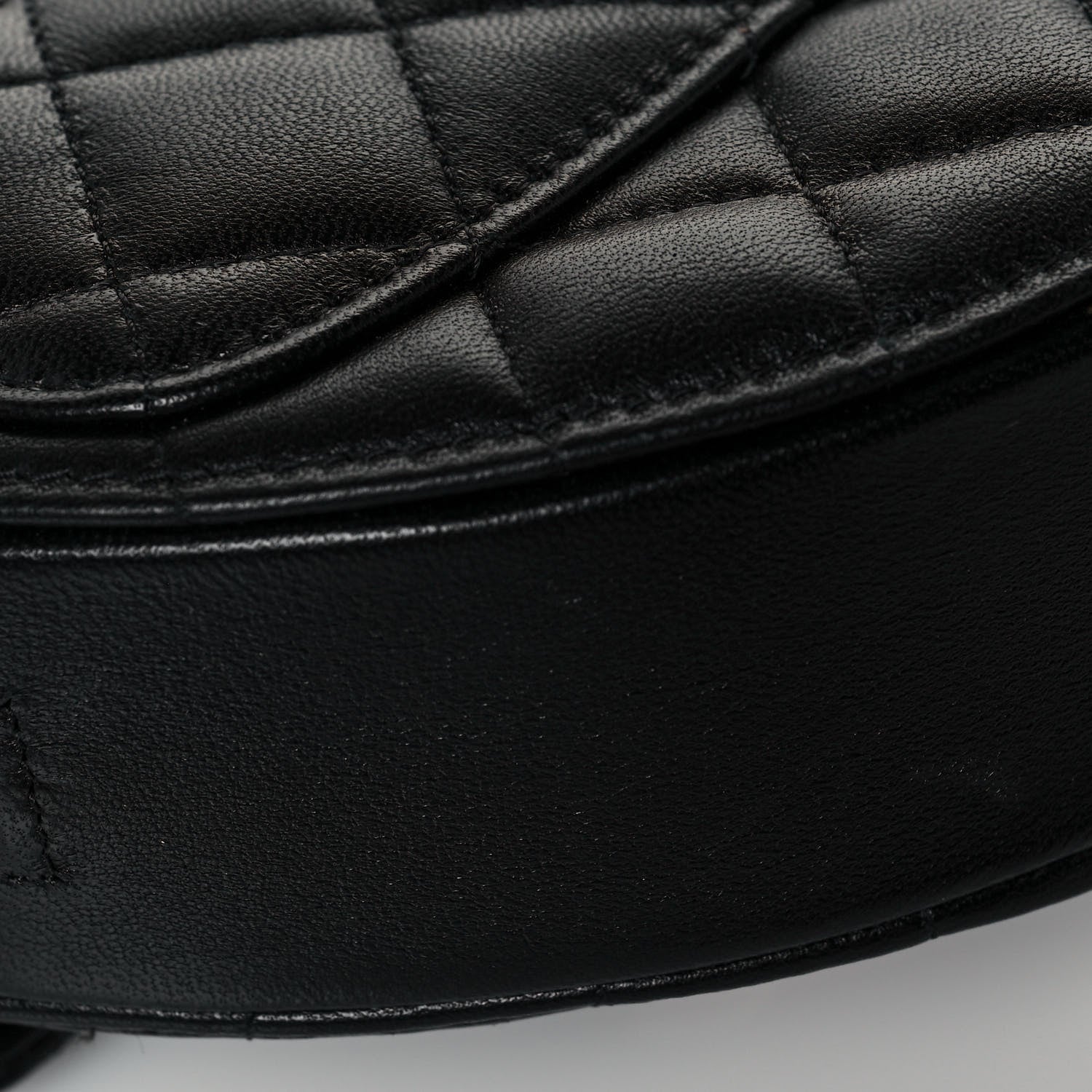 Chanel Lambskin Quilted CC In Love Heart Clutch With Chain Black 11 of 14