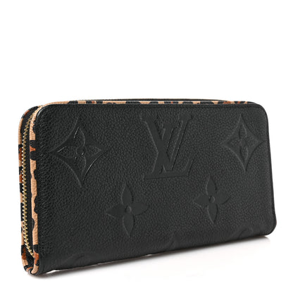 Louis Vuitton Empreinte Monogram Giant Wild At Heart Zippy Wallet Black 3 of 6