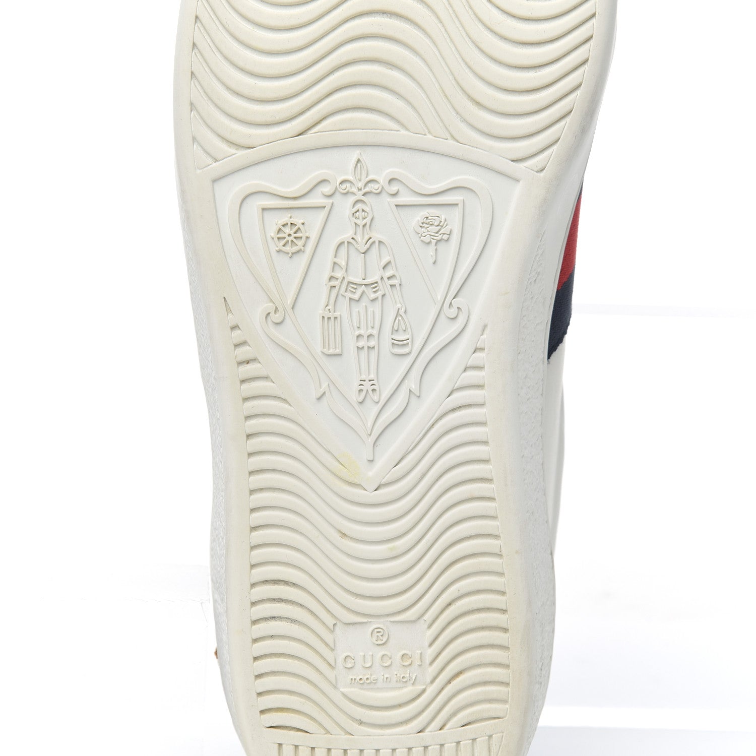 Gucci Calfskin Nappa Web LOVED Embroidered Mens Ace Sneakers 10 White Red Flame Notte 7 of 16