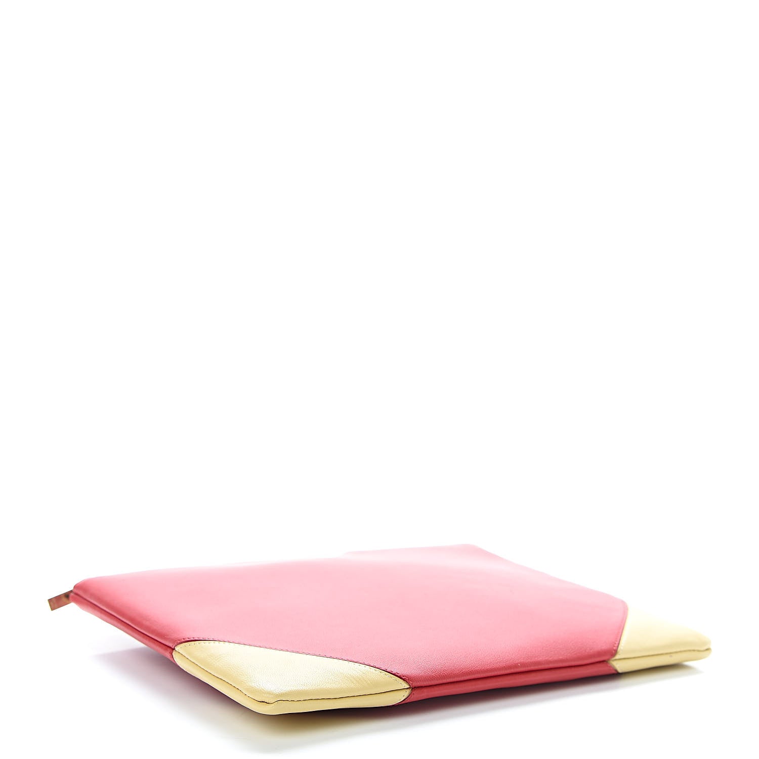 Celine Lambskin Bi-Color Coeur Ipad Clutch Red 4 of 6