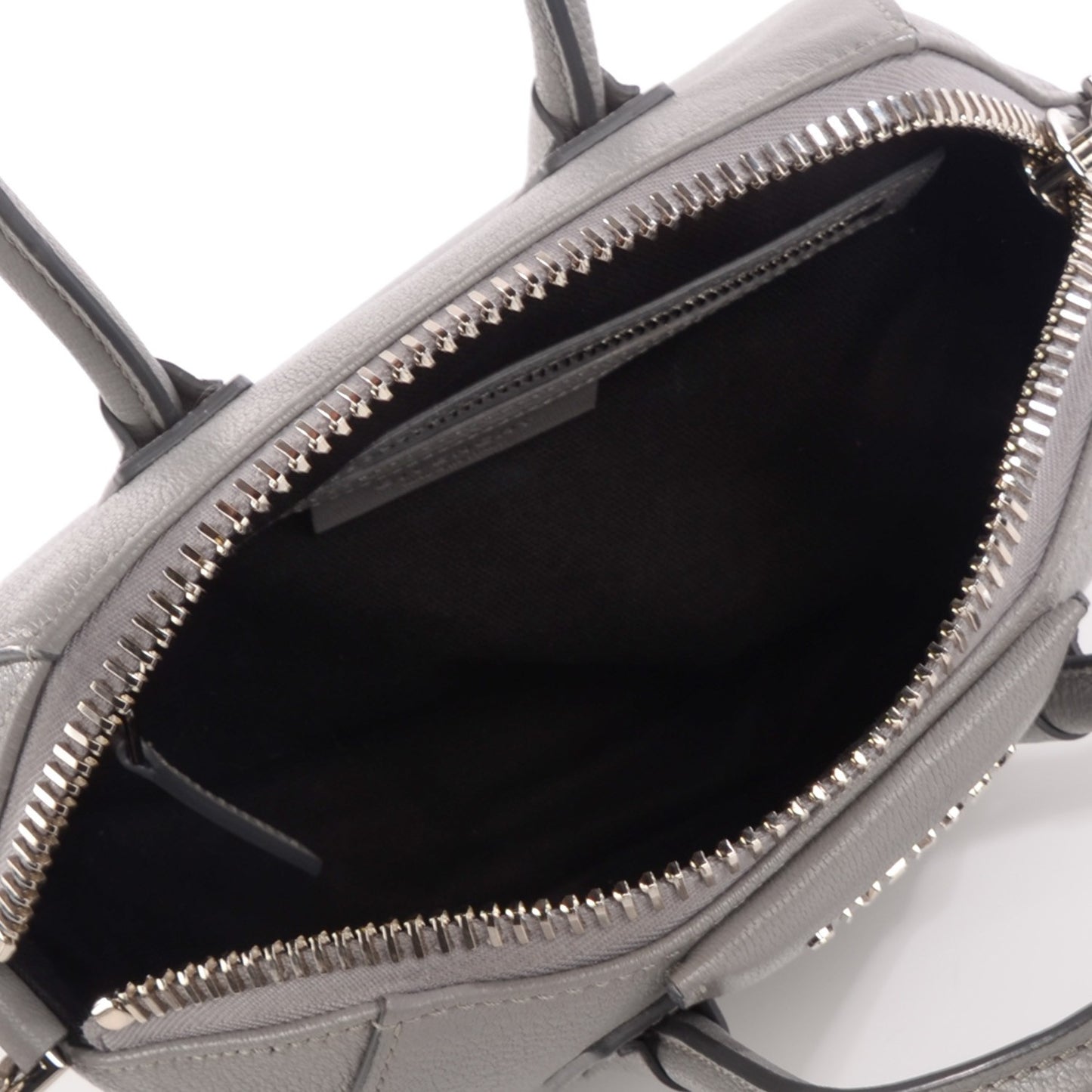 Sugar Goatskin Mini Antigona Grey