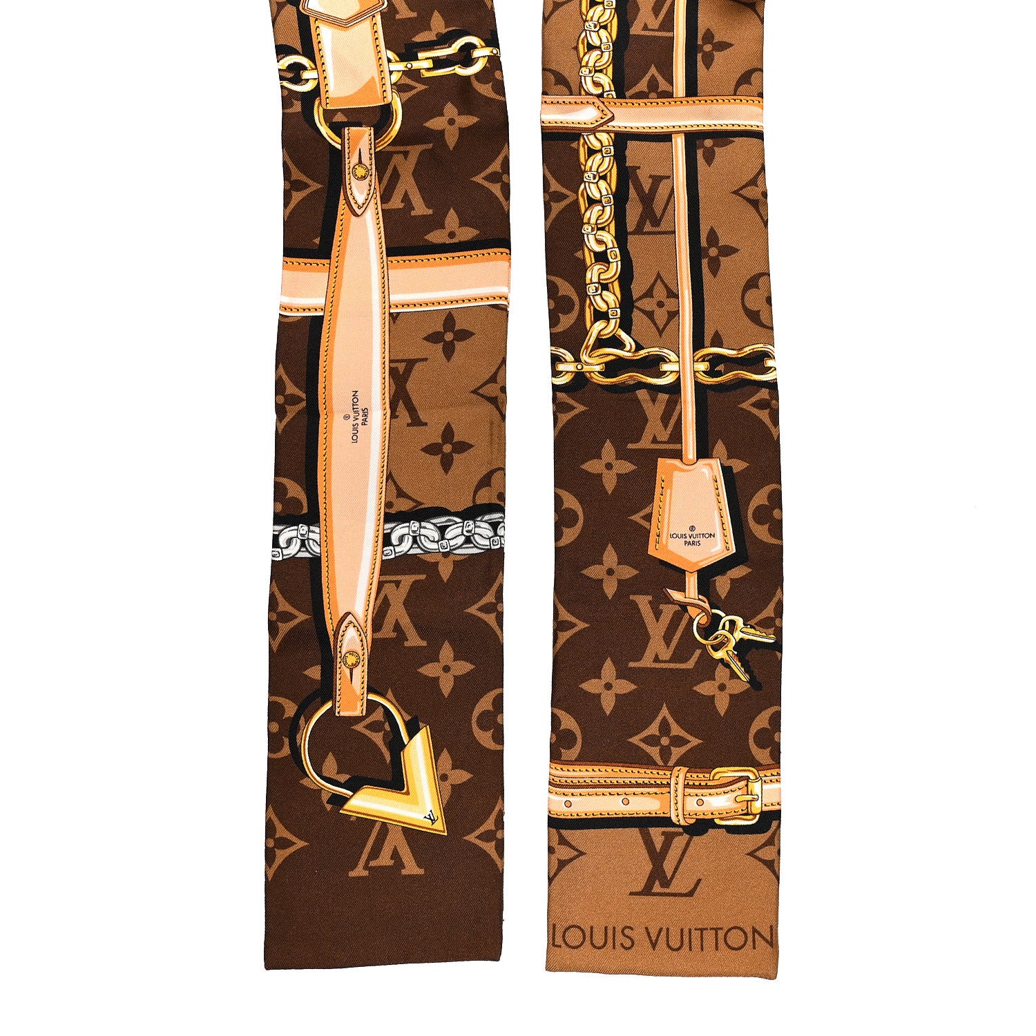 Louis Vuitton Silk Monogram Confidential Bandeau Brown 1882749