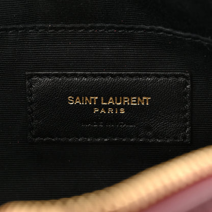 Saint Laurent Calfskin Matelasse Monogram Lou Belt Bag Legion Red 6 of 10
