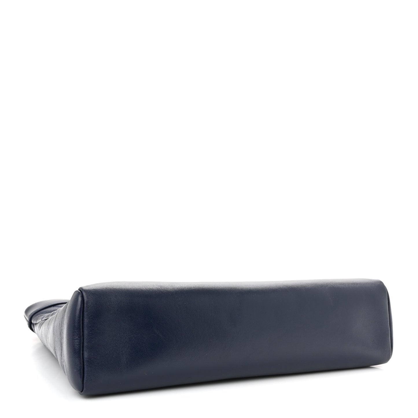 Shiny Lambskin Quilted Small 31 Shopping Bag Blue
