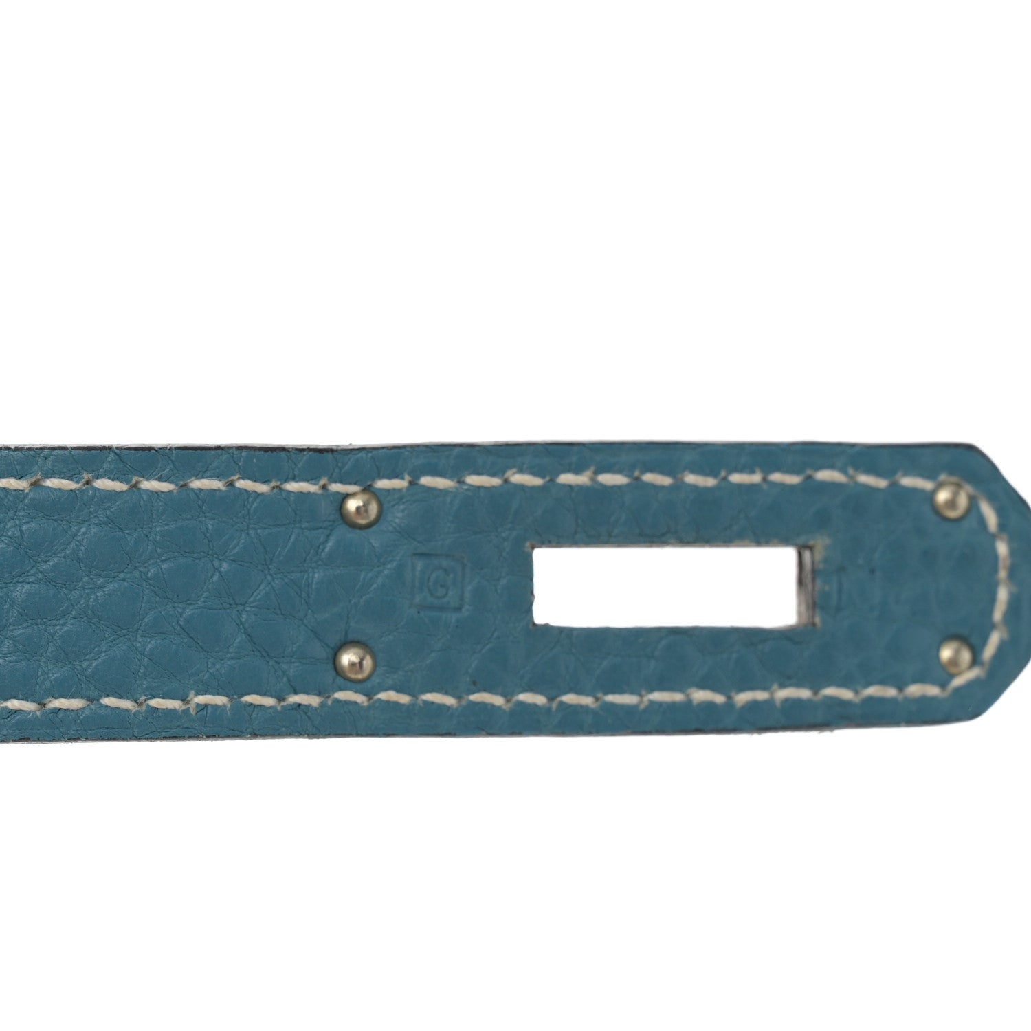 Hermes Togo Kelly Retourne 28 Blue Jean 7 of 14