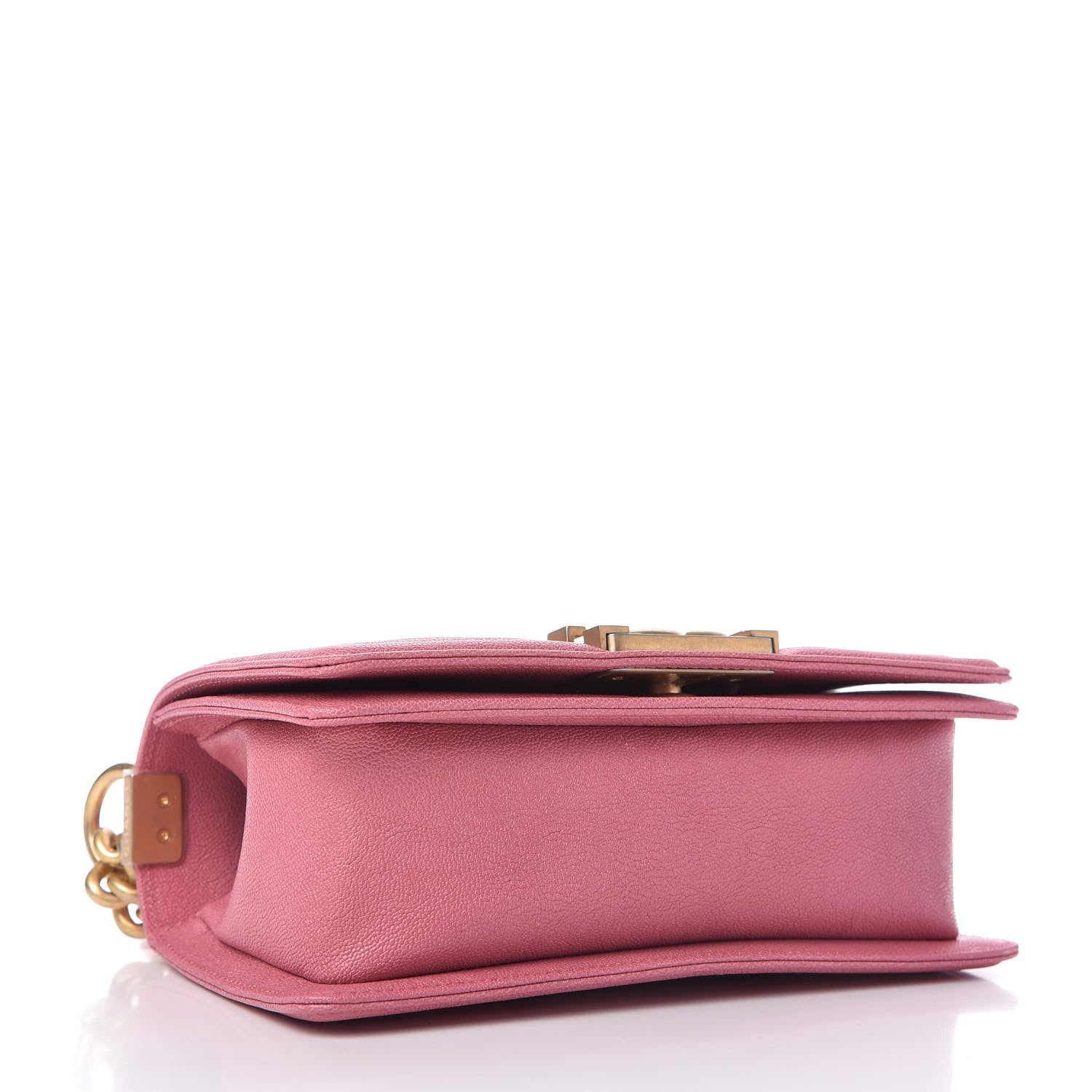 Chanel Caviar Chevron Quilted Small Boy Flap Dark Pink 4 of 10