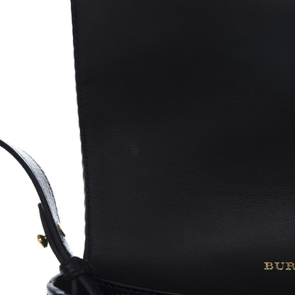 Burberry Canvas Tartan Mix Hampshire Wallet on Chain Yellow Multicolor 9 of 10