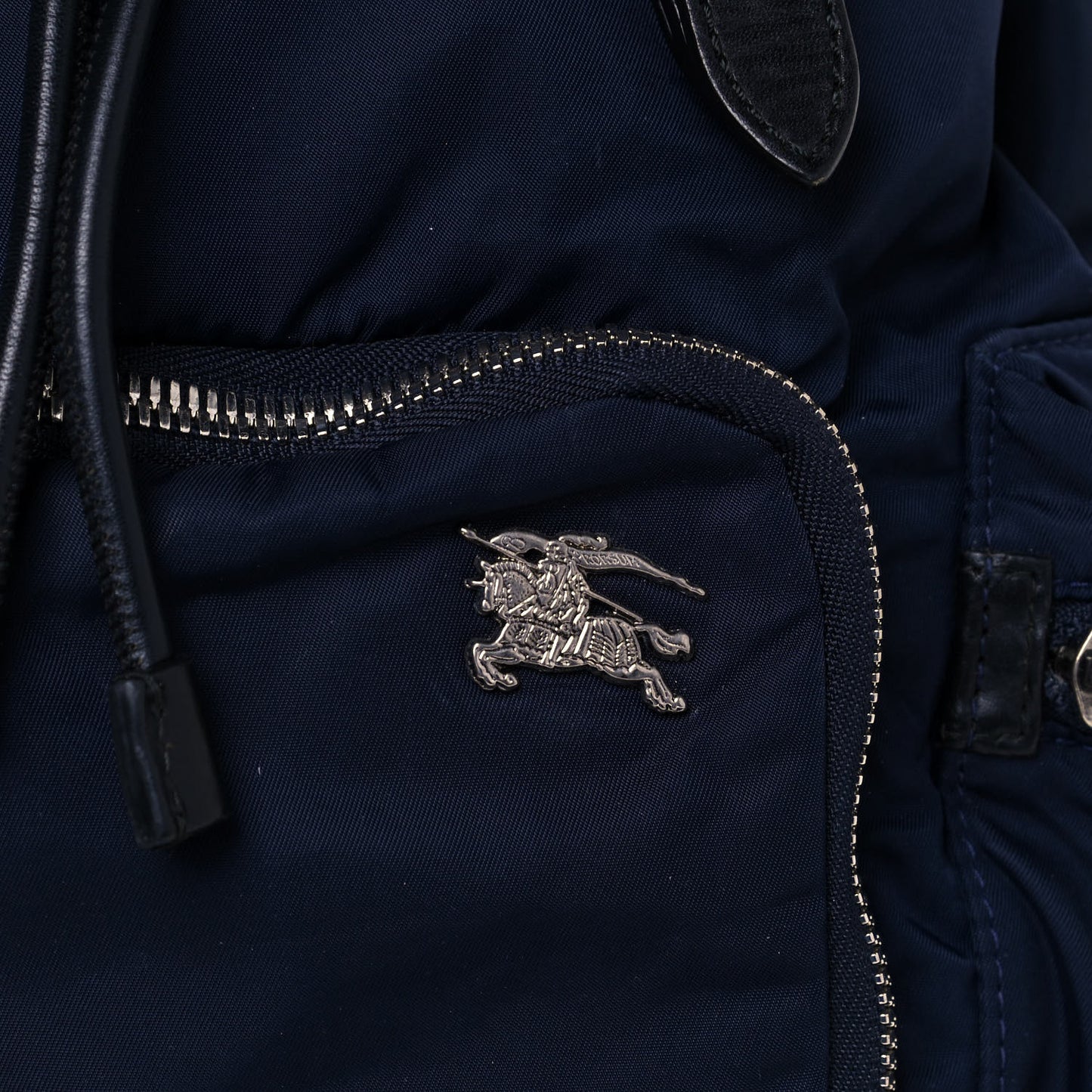 Nylon Puffer Medium Rucksack Backpack Blue