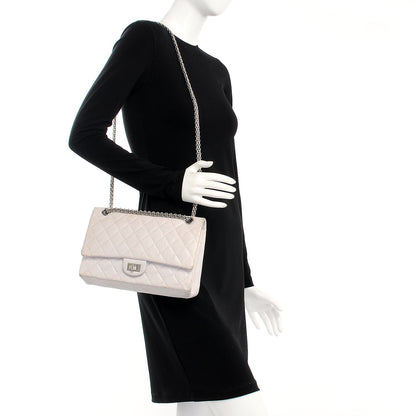 Chanel Aged Calfskin Quilted 50th Anniversary 2.55 Reissue Flap 226 White 3 of 11