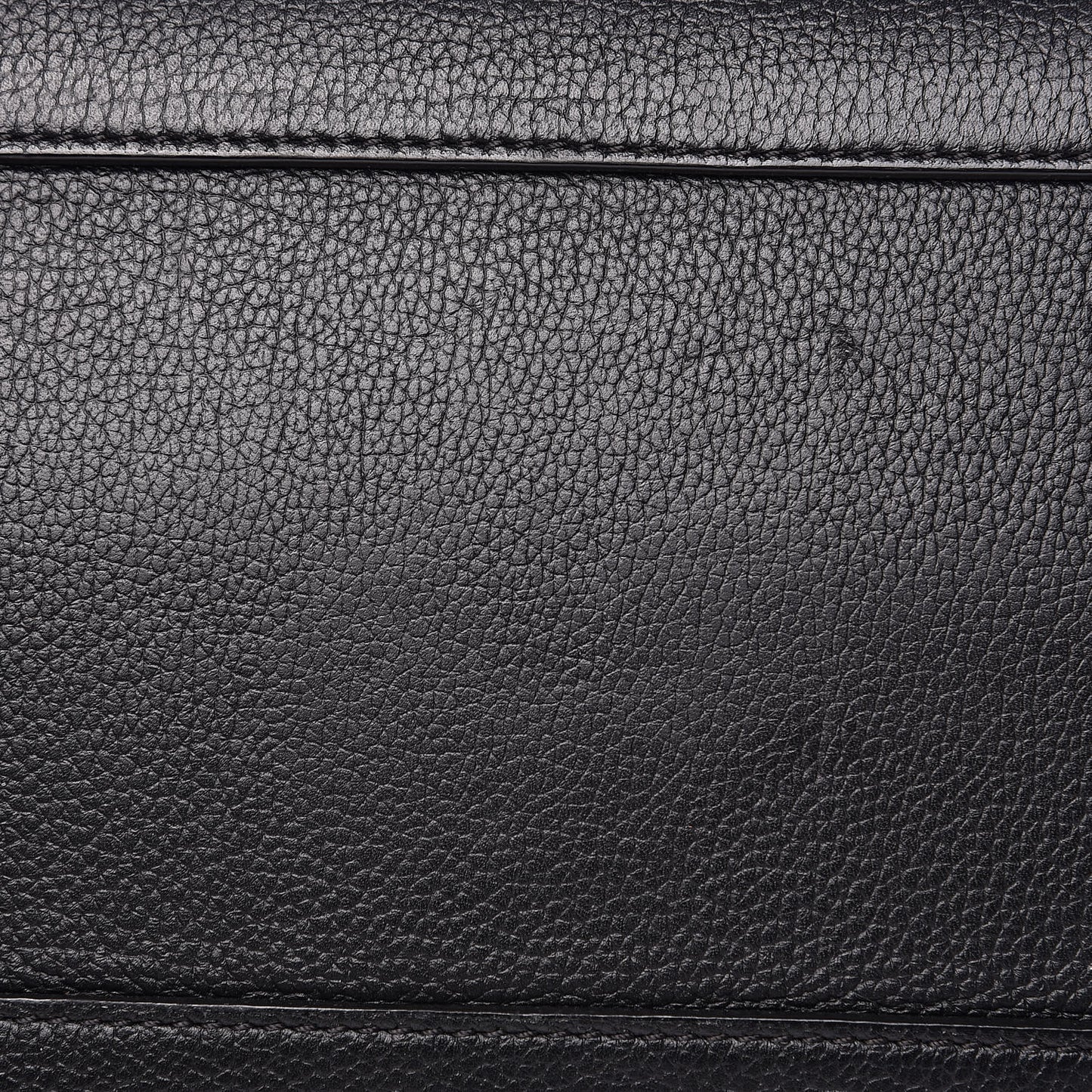Grained Calfskin Medium Milla Tote Black