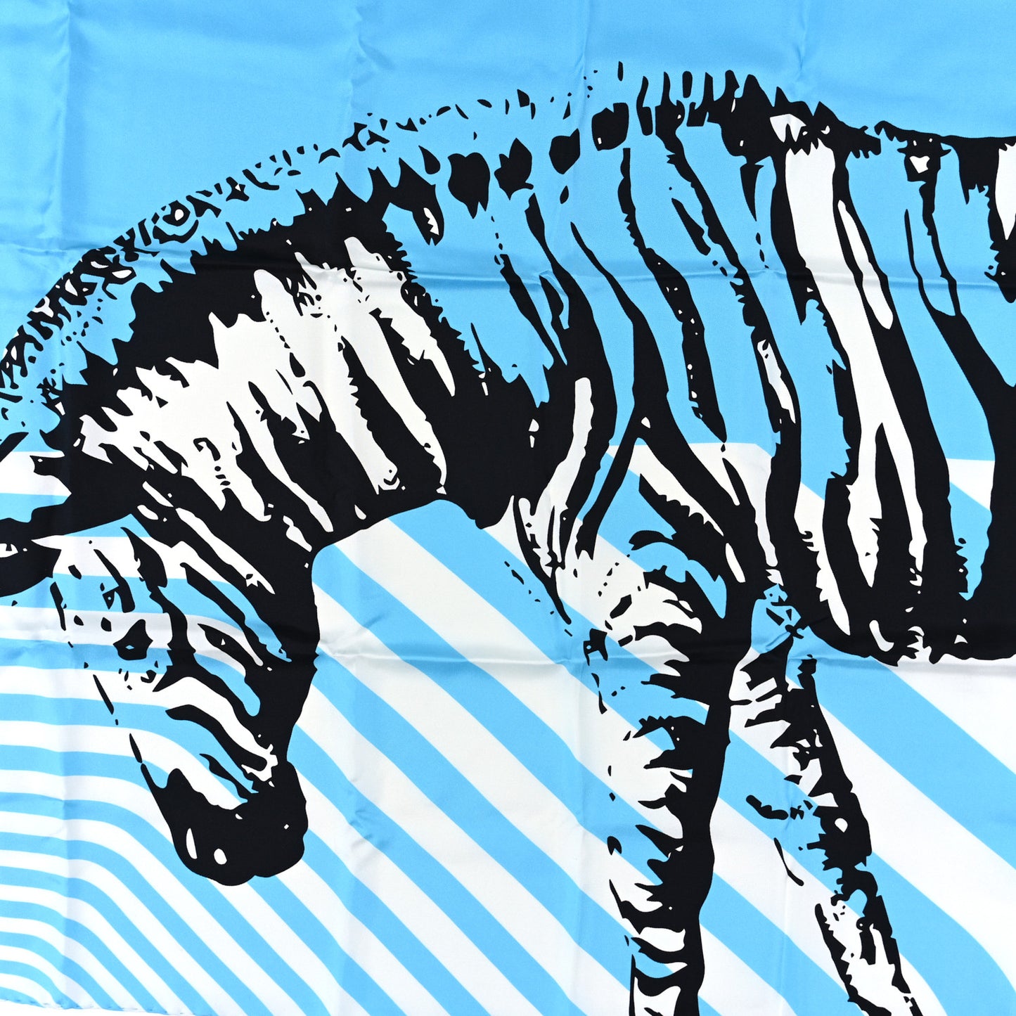 Silk D-Jungle Pop Scarf 90 Blue