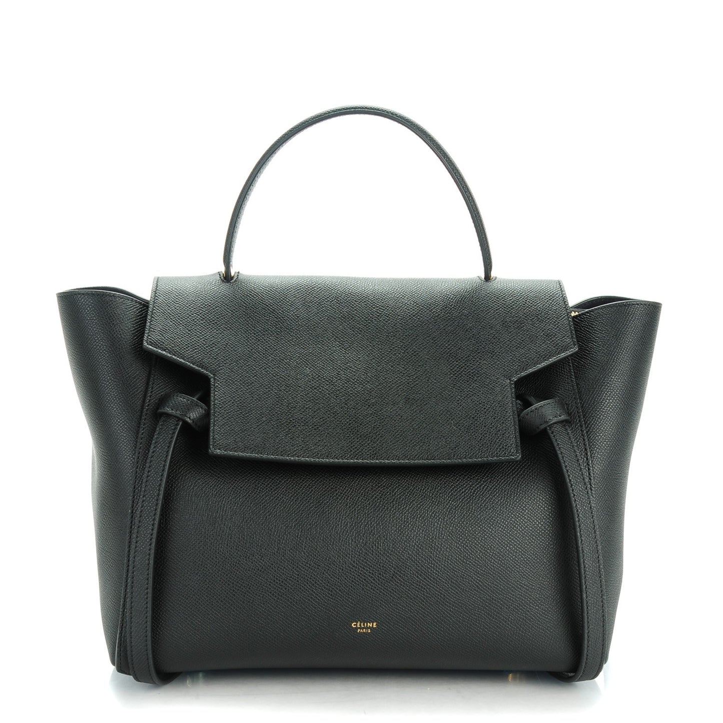 Grained Calfskin Mini Belt Bag Black
