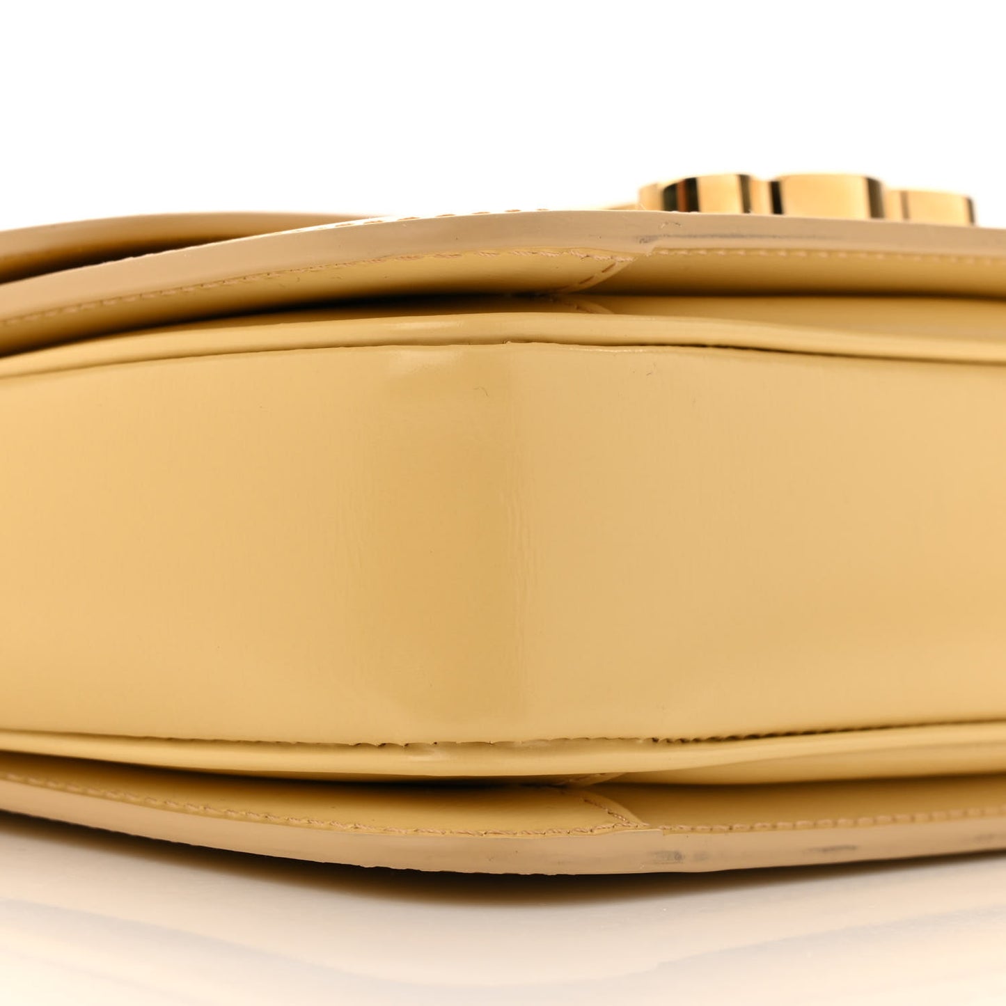 Shiny Calfskin Teen Triomphe Light Yellow