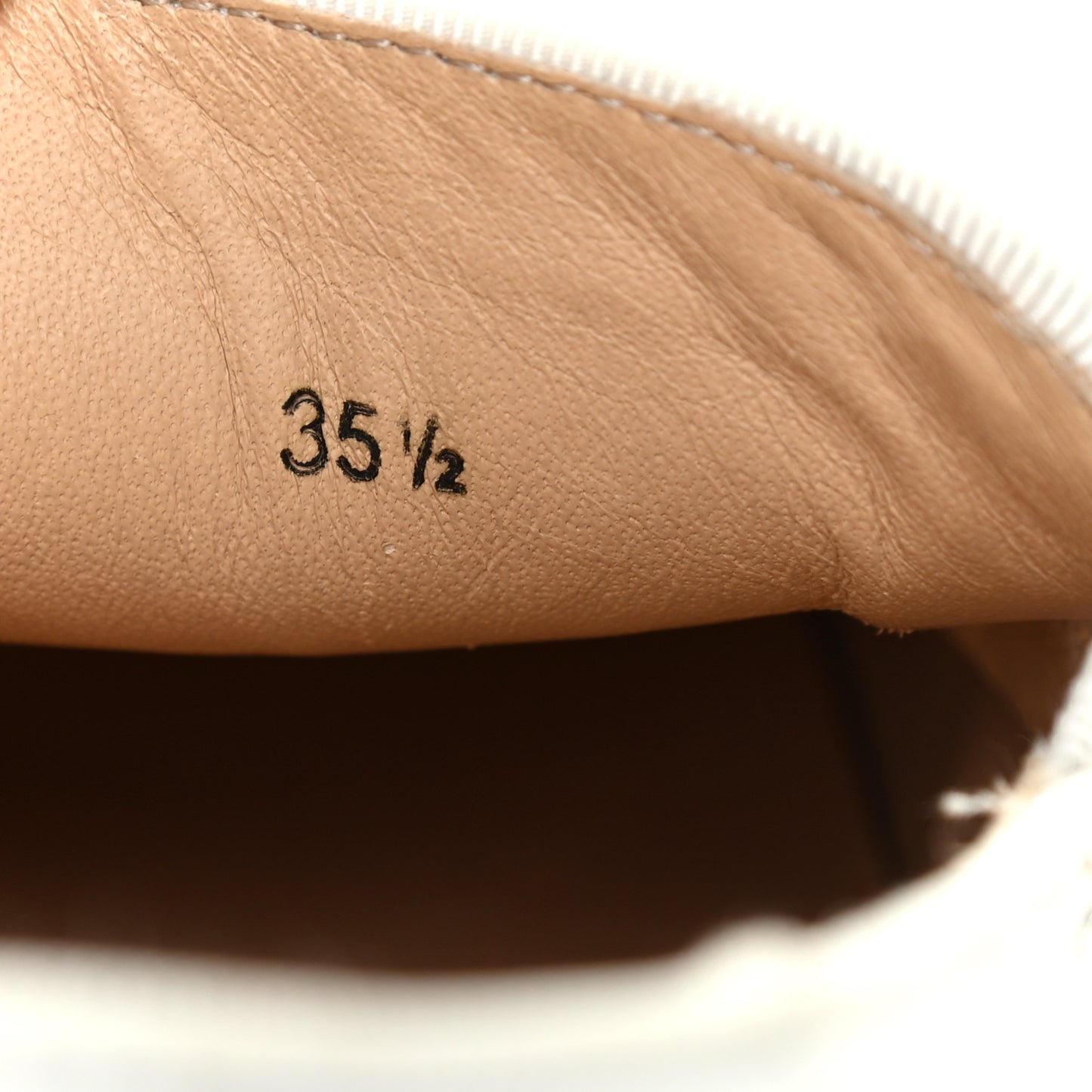 Calfskin Studded Womens Slip On Sneakers 35.5 White