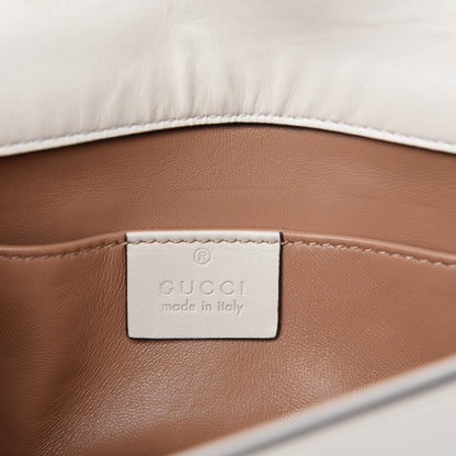 Gucci Nappa Pearl Studded Mini Queen Margaret Broadway Shoulder Bag Mystic White 8 of 11