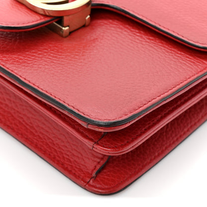 Gucci Dollar Calfskin Small Interlocking G Shoulder Bag Red 9 of 17