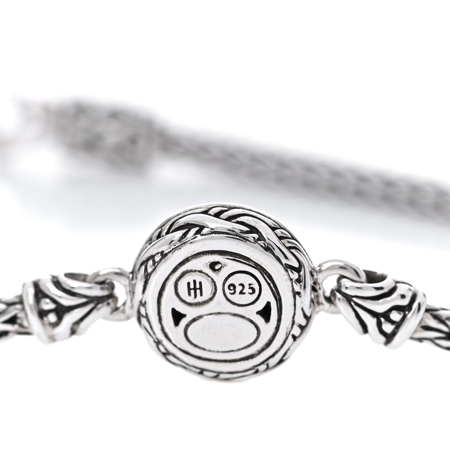 Sterling Silver White Sapphire Classic Chain Round Station Bracelet