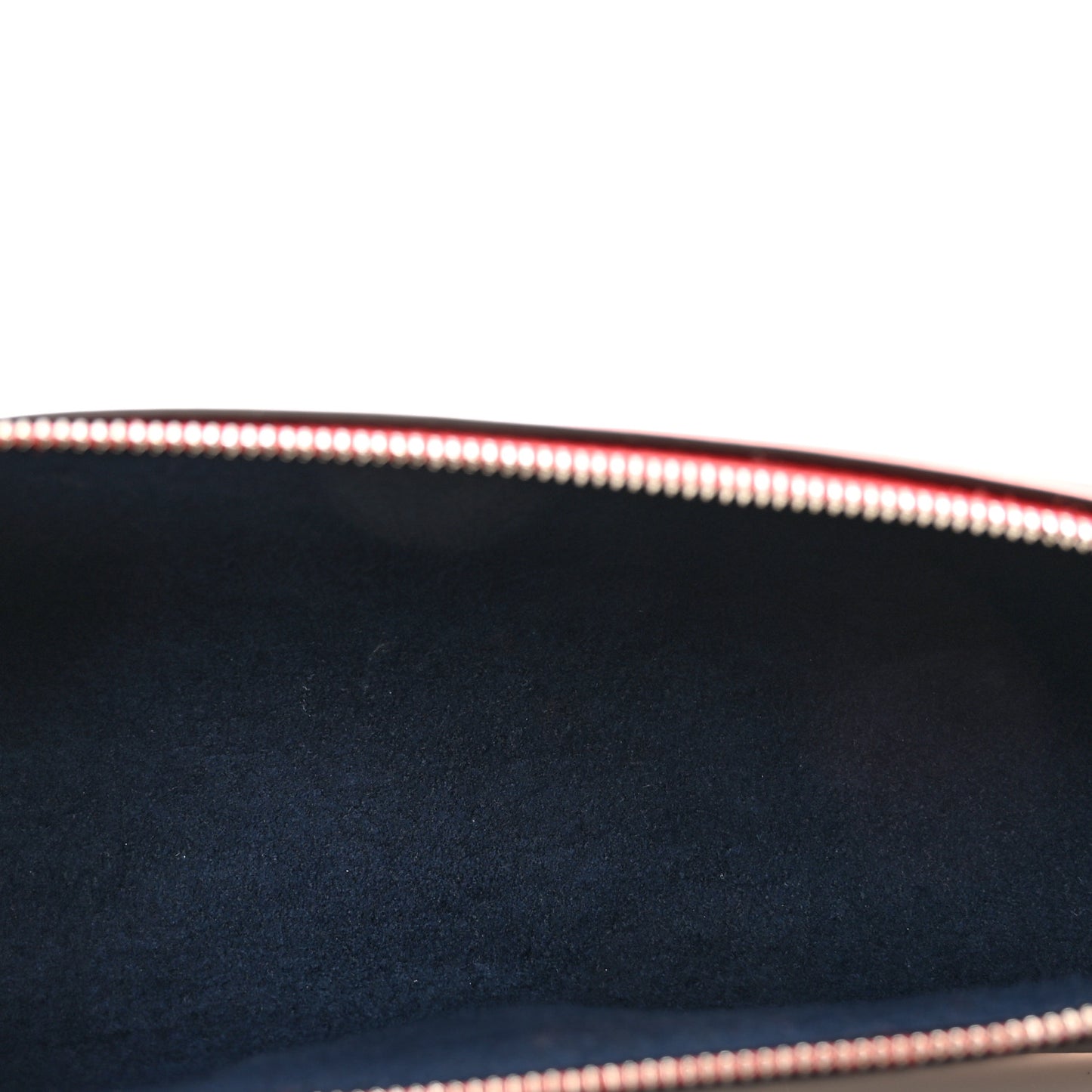 Monogram Elizabeth Pencil Pouch Red