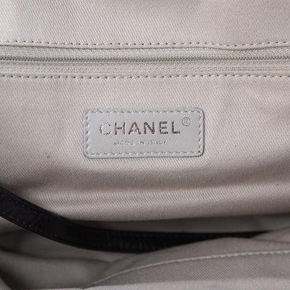 Chanel Glazed Calfskin Large Deauville Tote Black 6 of 7