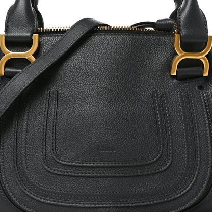 Chloe Calfskin Small Marcie Satchel Navy Ink 8 of 10